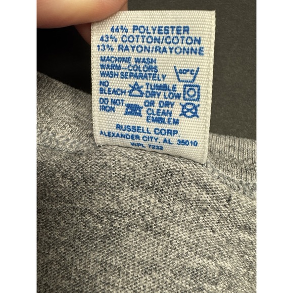 Vintage 90s Russell Athletic Roadrunner Graphic T-Shirt Heather Gray Soft - Picture 3 of 6